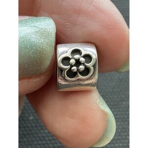 Retired Pandora ALE 925 Sterling Silver darling daisies charm bead